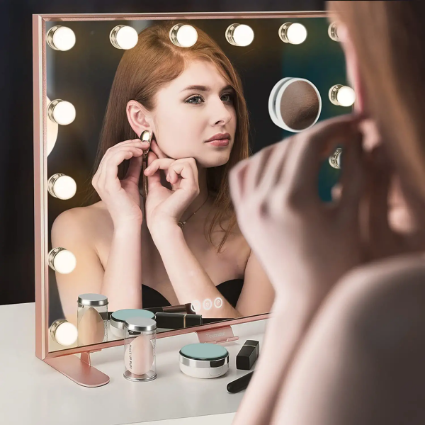 Ring light vanity shop mirror