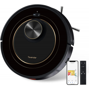 Tovendor L108 Robot Vacuum with LIDAR Mapping, 2000Pa Robotic Vacuum Cleaner, Smart Route Cleaning, 120min Runtime, Zone Selected Cleaning, Alexa Compatible, App Controlled